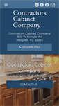 Mobile Screenshot of cabinetsmargatefl.com